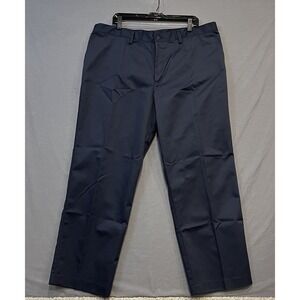 Edwards Utility Chino Flat Front Pants Men's 40x30 Blue Uniform Work